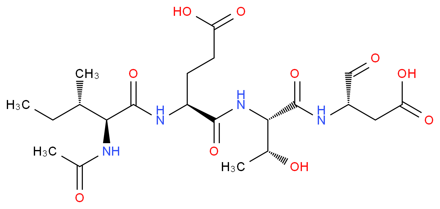 N-乙酰基-异亮氨酰-谷氨酰-苏氨酰-天冬氨醛_分子结构_CAS_)