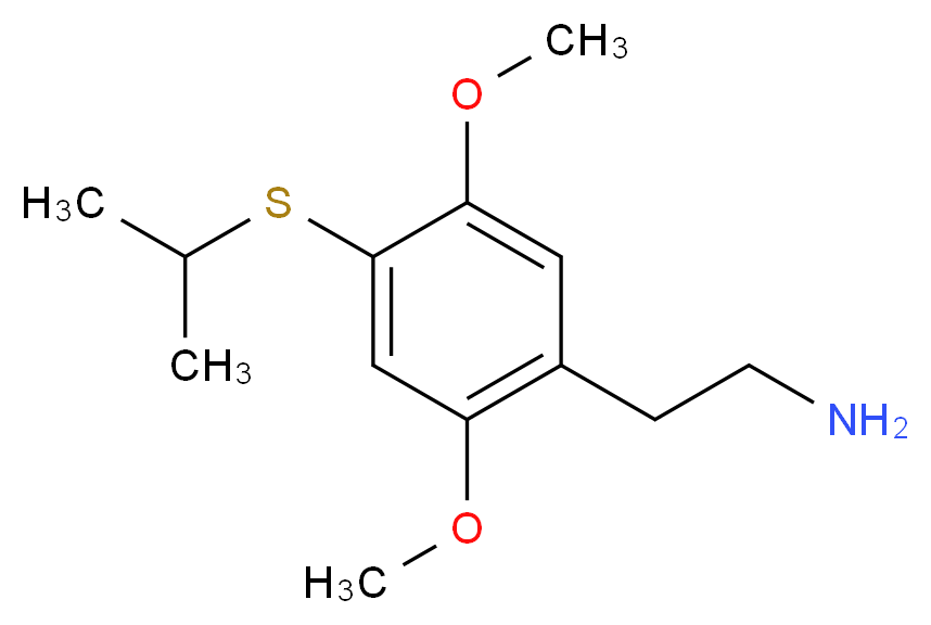 2,5-DIMETHOXY-4-ISOPROPYLTHIOPHENYLETHYLAMIN_分子结构_CAS_207740-25-8)