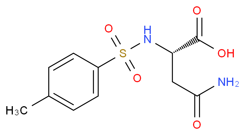 (2S)-3-carbamoyl-2-(4-methylbenzenesulfonamido)propanoic acid_分子结构_CAS_92142-18-2