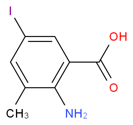 2-Amino-5-iodo-3-methylbenzoic acid_分子结构_CAS_)