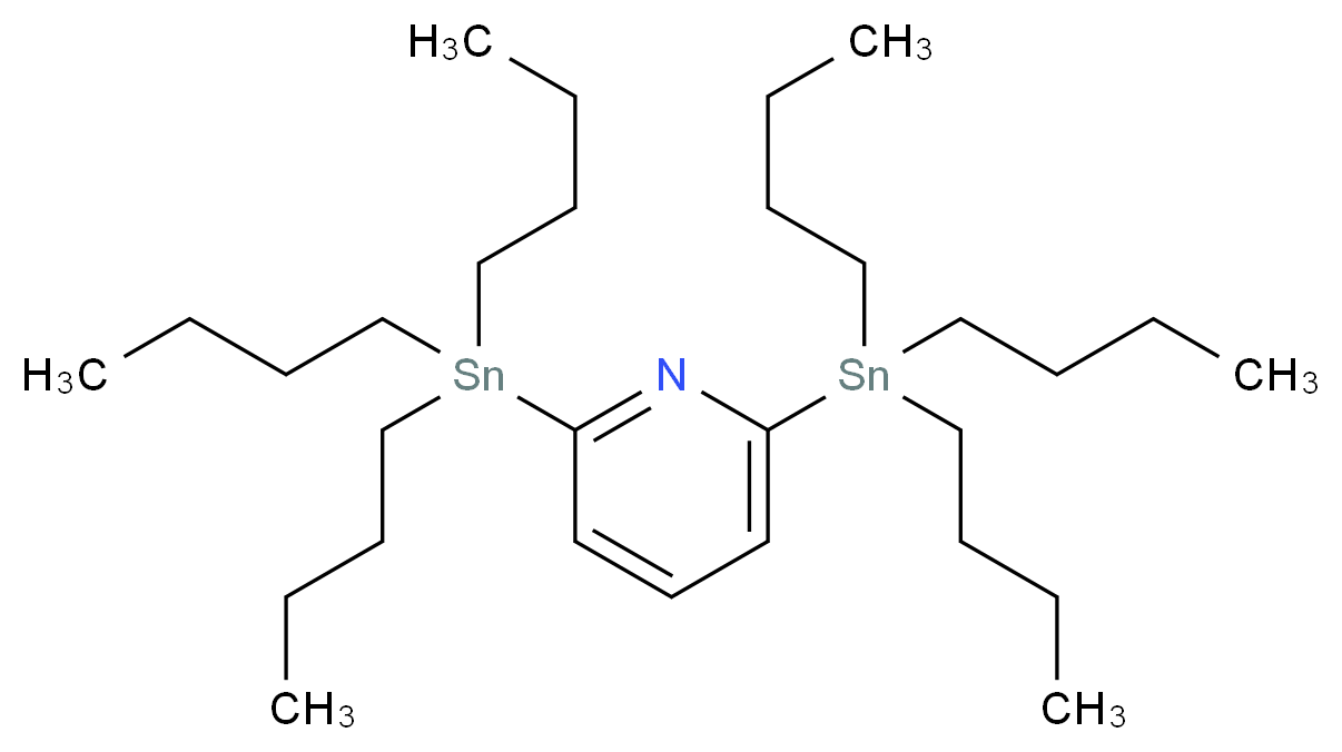 2,6-bis(tributylstannyl)pyridine_分子结构_CAS_163630-07-7