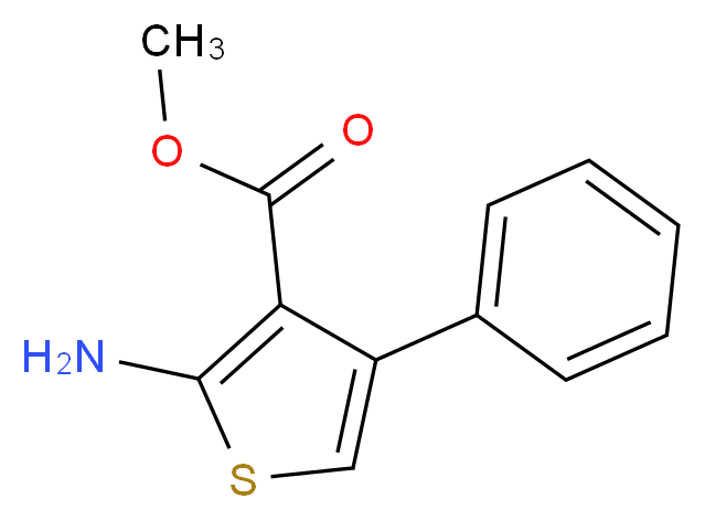 2-Amino-4-phenyl-thiophene-3-carboxylic acid methyl ester_分子结构_CAS_67171-55-5)