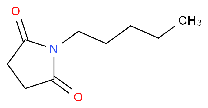 n-N-AMYLSUCCINIMIDE_分子结构_CAS_5332-35-4)