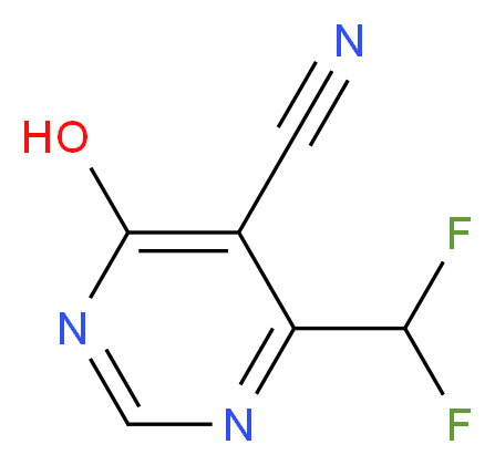 5-CYANO-6-DIFLUOROMETHYL-4-HYDROXYPYRIMIDINE_分子结构_CAS_425395-57-9)