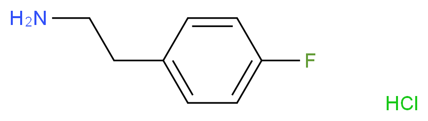 2-(4-fluorophenyl)ethan-1-amine hydrochloride_分子结构_CAS_459-19-8