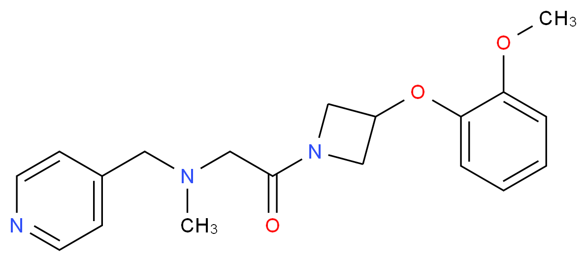 2-[3-(2-methoxyphenoxy)-1-azetidinyl]-N-methyl-2-oxo-N-(4-pyridinylmethyl)ethanamine_分子结构_CAS_)