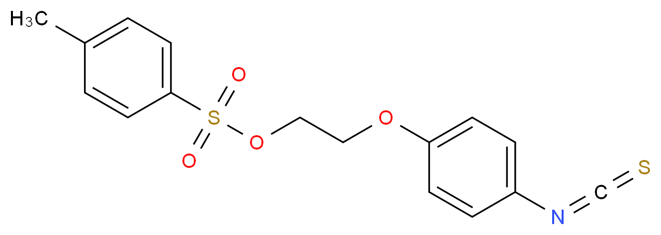 2-(4-异硫氰酸苯氧基)甲苯磺酸乙酯_分子结构_CAS_155863-33-5)