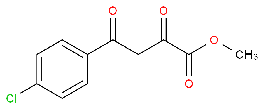 methyl 4-(4-chlorophenyl)-2,4-dioxobutanoate_分子结构_CAS_39757-35-2