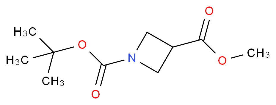 1-tert-butyl 3-methyl azetidine-1,3-dicarboxylate_分子结构_CAS_610791-05-4