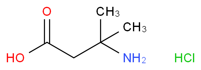 3-amino-3-methylbutanoic acid hydrochloride_分子结构_CAS_583823-94-3