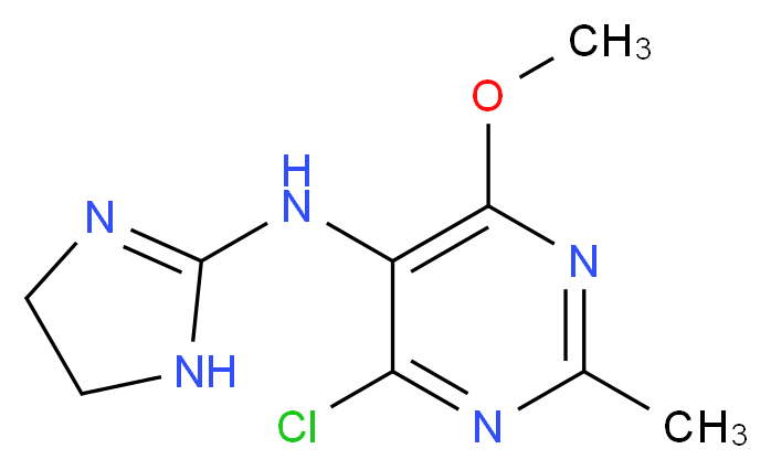 Moxonidine_分子结构_CAS_75438-57-2)