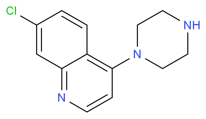 7-Chloro-4-(piperazin-1-yl)quinoline 97%_分子结构_CAS_837-52-5)