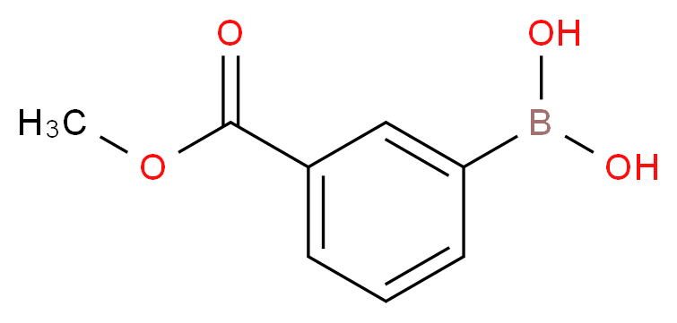 [3-(methoxycarbonyl)phenyl]boronic acid_分子结构_CAS_99769-19-4