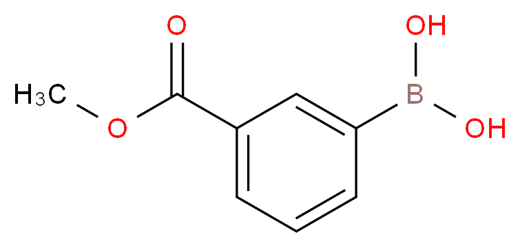 3-(Methoxycarbonyl)phenylboronic Acid_分子结构_CAS_99769-19-4)