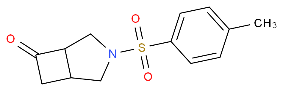 3-(4-methylbenzenesulfonyl)-3-azabicyclo[3.2.0]heptan-6-one_分子结构_CAS_122080-99-3