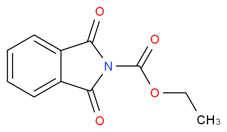 N-乙氧甲酰邻苯二甲酰亚胺_分子结构_CAS_22509-74-6)