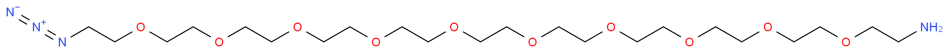 O-(2-氨基乙基)-O′-(2-叠氮乙基)九聚乙二醇_分子结构_CAS_912849-73-1)