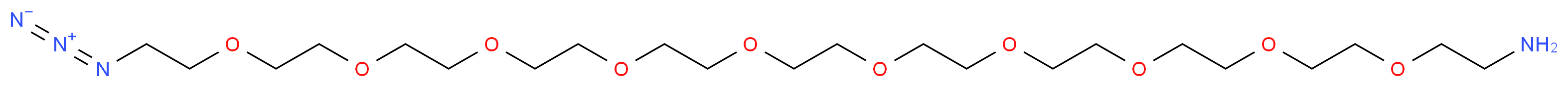 32-azido-3,6,9,12,15,18,21,24,27,30-decaoxadotriacontan-1-amine_分子结构_CAS_912849-73-1