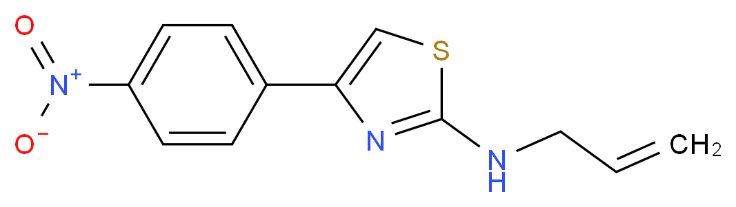 4-(4-nitrophenyl)-N-(prop-2-en-1-yl)-1,3-thiazol-2-amine_分子结构_CAS_5898-41-9