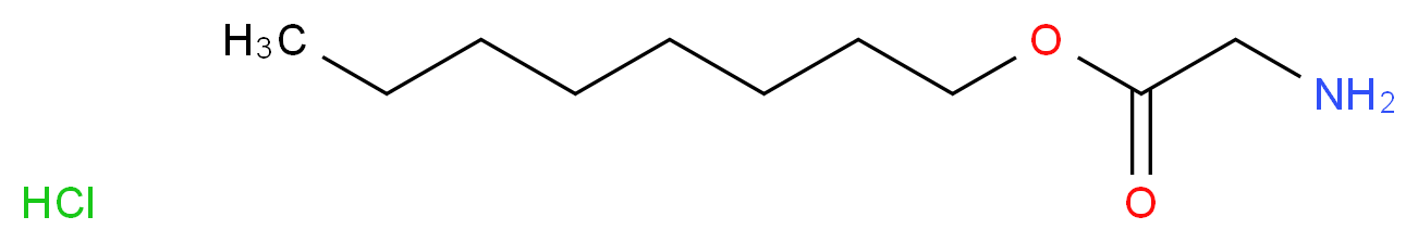octyl 2-aminoacetate hydrochloride_分子结构_CAS_39540-30-2