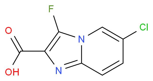6-chloro-3-fluoroimidazo[1,2-a]pyridine-2-carboxylic acid_分子结构_CAS_937600-35-6)