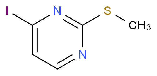 4-iodo-2-(methylsulfanyl)pyrimidine_分子结构_CAS_1122-74-3