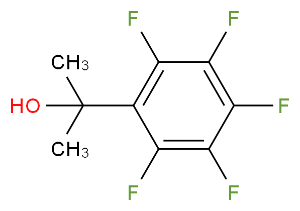 2-(Pentafluorophenyl)propan-2-ol 97%_分子结构_CAS_715-31-1)