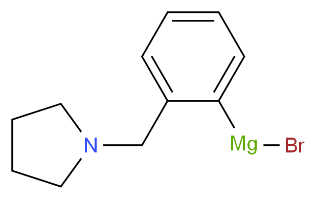 [2-(1-吡咯烷基甲基)苯基]溴化镁 溶液_分子结构_CAS_480424-80-4)