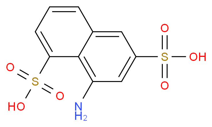 8-aminonaphthalene-1,6-disulfonic acid_分子结构_CAS_129-91-9)