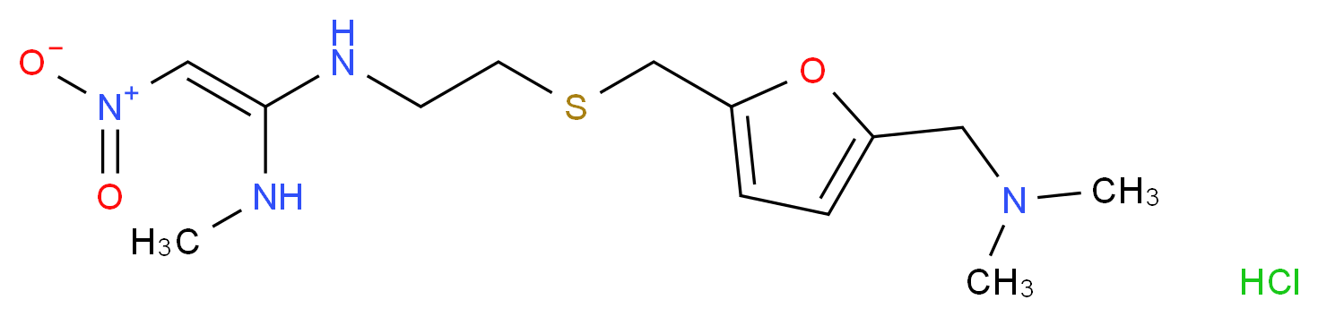 Ranitidine Hydrochloride_分子结构_CAS_66357-59-3)