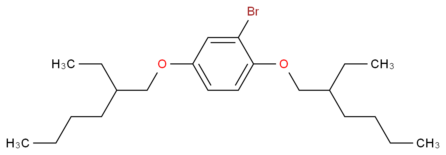 2-bromo-1,4-bis[(2-ethylhexyl)oxy]benzene_分子结构_CAS_241486-87-3