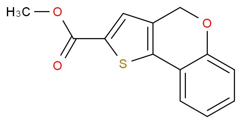 4H-[1]-苯并吡喃并[4,3-b]噻吩-2-羧酸甲酯_分子结构_CAS_126522-01-8)