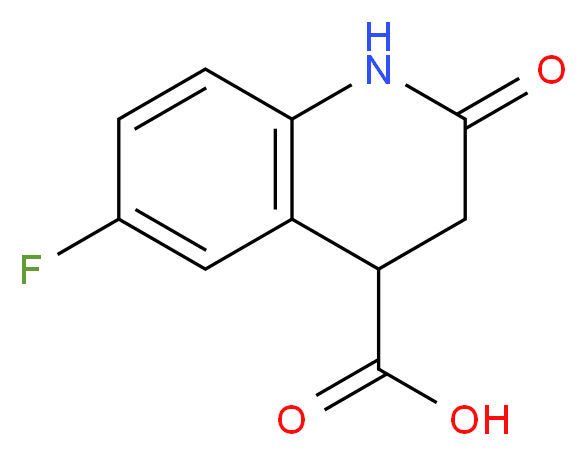 6-fluoro-2-oxo-1,2,3,4-tetrahydroquinoline-4-carboxylic acid_分子结构_CAS_869722-33-8)