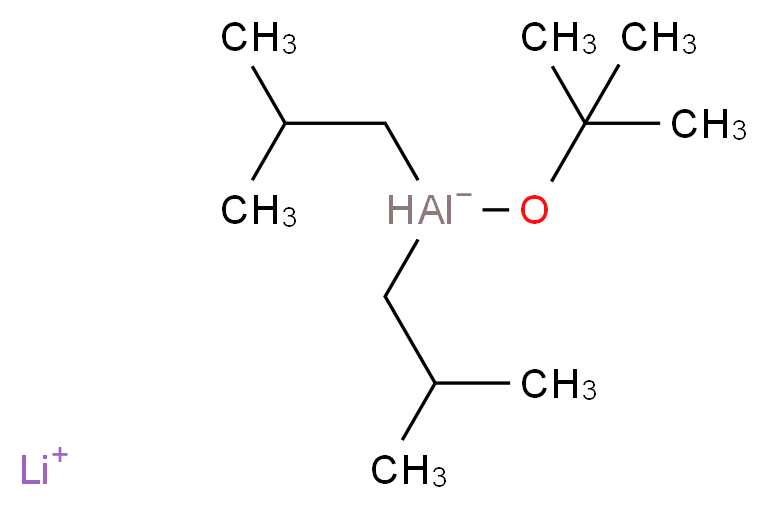 lithium(1+) ion (tert-butoxy)bis(2-methylpropyl)alumanuide_分子结构_CAS_77299-63-9