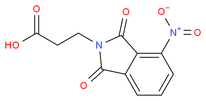 3-(4-nitro-1,3-dioxo-2,3-dihydro-1H-isoindol-2-yl)propanoic acid_分子结构_CAS_15728-05-9