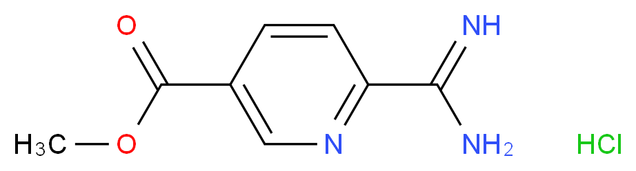 methyl 6-carbamimidoylpyridine-3-carboxylate hydrochloride_分子结构_CAS_1179361-48-8