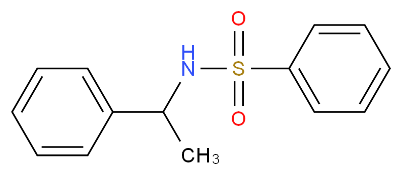 N-(1-Phenylethyl)benzenesulfonamide_分子结构_CAS_1146-47-0)