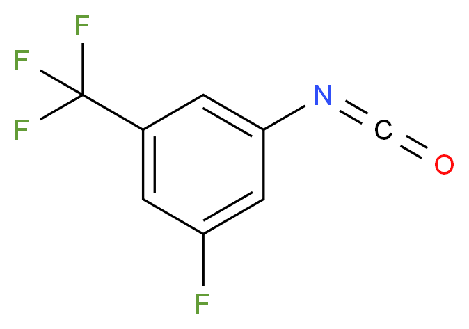 3-Fluoro-5-(trifluoromethyl)phenyl isocyanate_分子结构_CAS_302912-19-2)