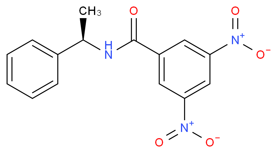 3,5-dinitro-N-[(1R)-1-phenylethyl]benzamide_分子结构_CAS_69632-32-2