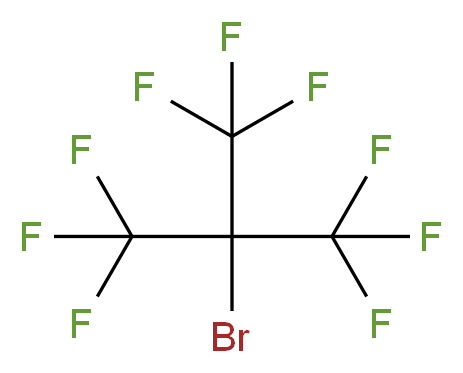 2-bromo-1,1,1,3,3,3-hexafluoro-2-(trifluoromethyl)propane_分子结构_CAS_754-43-8