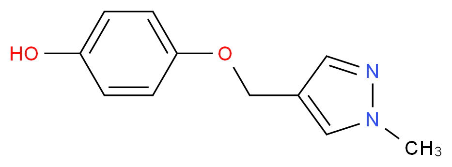 4-[(1-methyl-1H-pyrazol-4-yl)methoxy]phenol_分子结构_CAS_)