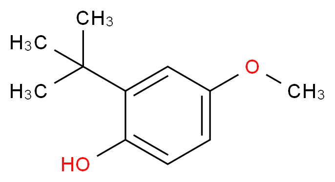 3-叔丁基-4-羟基苯甲醚_分子结构_CAS_121-00-6)