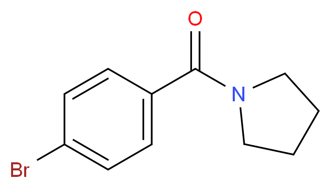 1-(4-Bromobenzoyl)pyrrolidine_分子结构_CAS_5543-27-1)