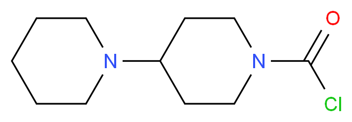 4-(piperidin-1-yl)piperidine-1-carbonyl chloride_分子结构_CAS_103816-19-9