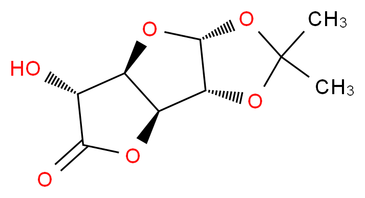 1,2-O-Isopropylidene-β-L-idofuranurono-6,3-lactone_分子结构_CAS_29514-28-1)