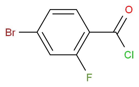 4-溴-2-氟苯(甲)酰氯_分子结构_CAS_151982-51-3)