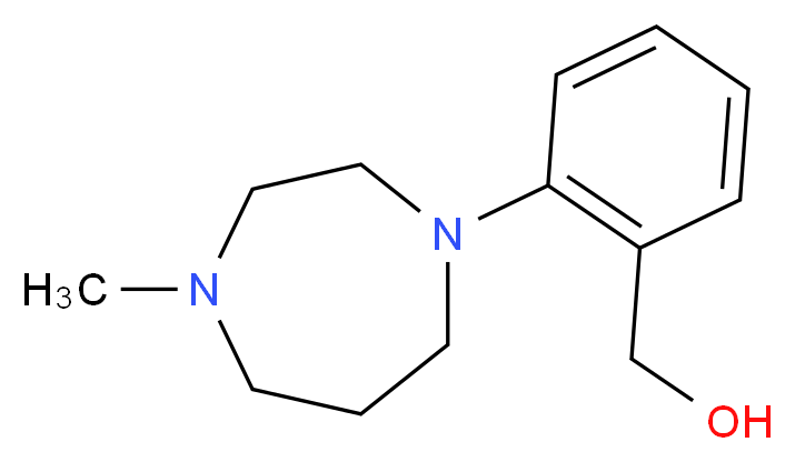 2-(4-Methylhomopiperazin-1-yl)benzyl alcohol 97%_分子结构_CAS_915707-55-0)