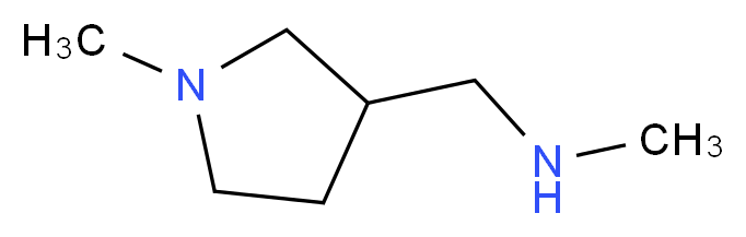 methyl[(1-methylpyrrolidin-3-yl)methyl]amine_分子结构_CAS_)