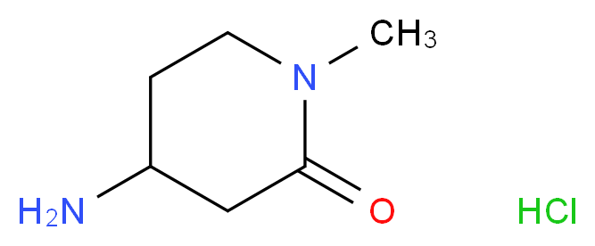 4-Amino-1-methylpiperidin-2-one hydrochloride_分子结构_CAS_1373223-45-0)