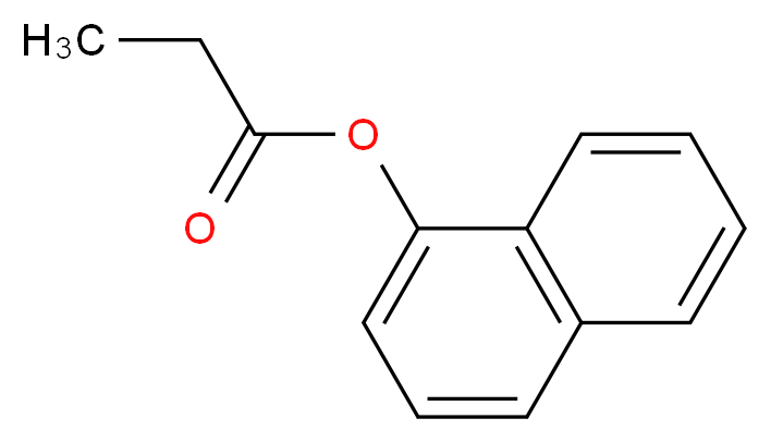 1-萘基丙酸酯_分子结构_CAS_3121-71-9)